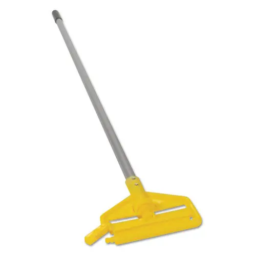 Invader Aluminum Side-Gate Wet-Mop Handle, 1 Dia X 60, Gray-Yellow 1