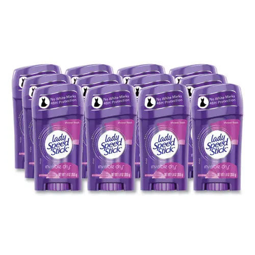 Invisible Dry Antiperspirant, Fresh, 1.4 Oz, White, 12-Carton 1