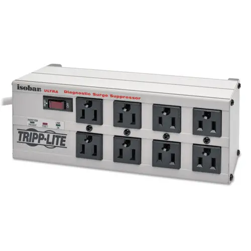 Isobar Surge Protector, 8 Outlets, 25 Ft Cord, 3840 Joules, Metal Housing 1