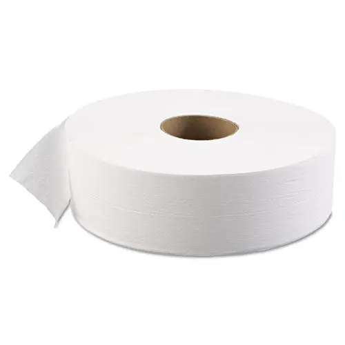 Jrt Bath Tissue, Jumbo, Septic Safe, 1-Ply, White, 3 5-8" X 4000 Ft, 6-Carton 1