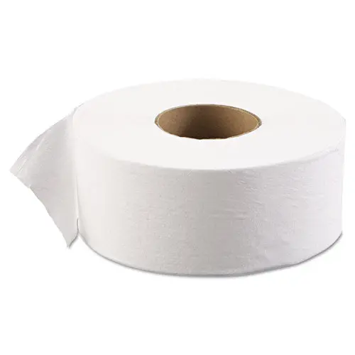 Jrt Jr. Bath Tissue, Jumbo, Septic Safe, 1-Ply, White, 3 1-2" X 2000 Ft, 12-Carton 1