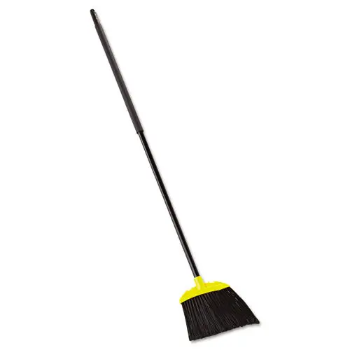 Jumbo Smooth Sweep Angled Broom, 46" Handle, Black-Yellow 1