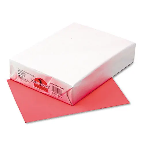 Kaleidoscope Multipurpose Paper, 24Lb, 8.5 X 11, Hyper Coral Red, 500-Ream 1
