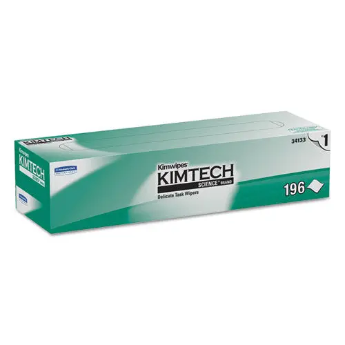 Kimwipes Delicate Task Wipers, 1-Ply, 11 4-5 X 11 4-5, 196-Box, 15 Boxes-Carton 1