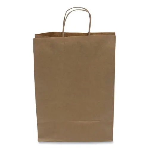 Kraft Paper Bags, 10" X 6" X 13", Kraft, 250/Carton 1