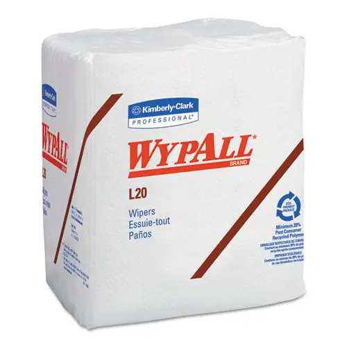 L20 Towels, 1-4 Fold, 4-Ply, 12 1-5 X 13, White, 68-Pack, 12-Carton 1
