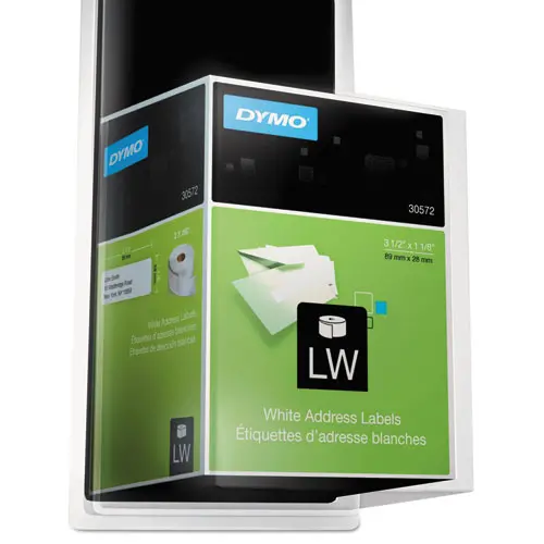 Labelwriter Address Labels, 1.12" X 3.5", White, 260 Labels-Roll, 2 Rolls-Pack 1