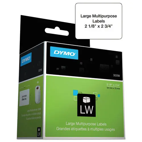 Labelwriter Multipurpose Labels, 1" X 1", White, 750 Labels-Roll 1
