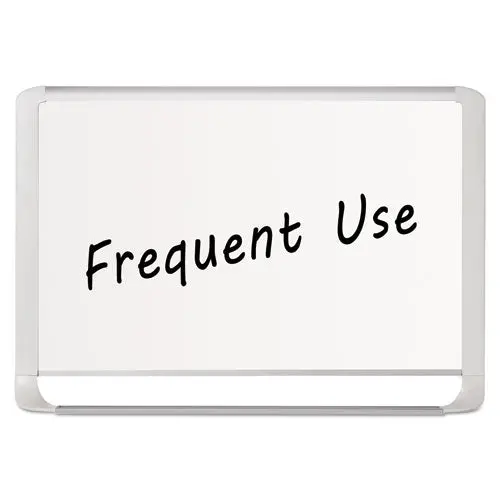 Lacquered Steel Magnetic Dry Erase Board, 24 X 36, Silver-White 1