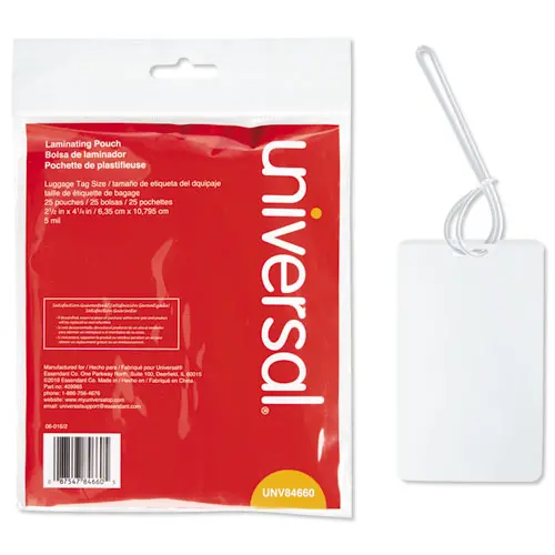 Laminating Pouches, 5 Mil, 2.5" X 4.25", Matte Clear, 25-Pack 1