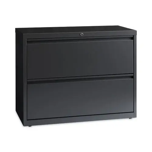Lateral File Cabinet, 2 Letter-Legal-A4-Size File Drawers, Charcoal, 36 X 18.62 X 28 1
