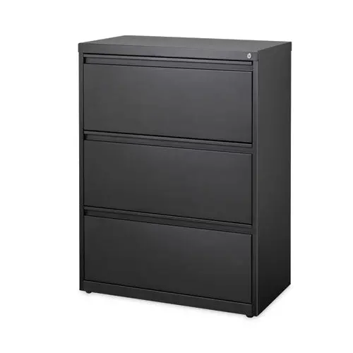 Lateral File Cabinet, 3 Letter-Legal-A4-Size File Drawers, Black, 30 X 18.62 X 40.25 1