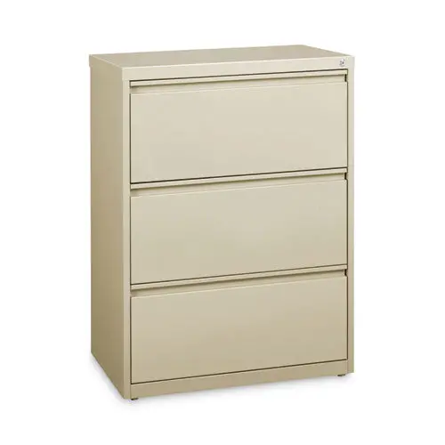 Lateral File Cabinet, 3 Letter-Legal-A4-Size File Drawers, Putty, 30 X 18.62 X 40.25 1