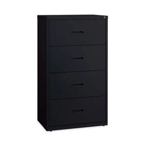 Lateral File Cabinet, 4 Letter-Legal-A4-Size File Drawers, Black, 30 X 18.62 X 52.5 1