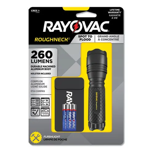 Led Aluminum Flashlight, 3 Aaa Batteries (Included), Black 1