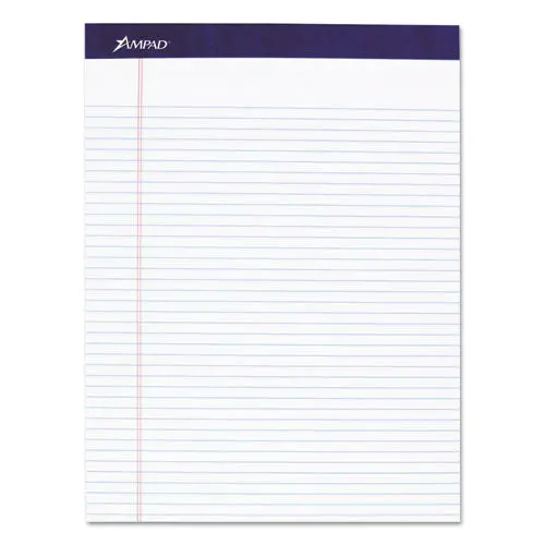 Legal Ruled Pads, Narrow Rule, 8.5 X 11.75, White, 50 Sheets, 4-Pack 1