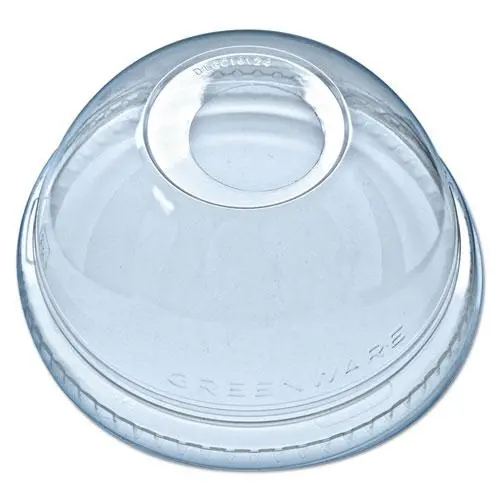 Lid,Dome,Plysty,W/Hle,Clr 1