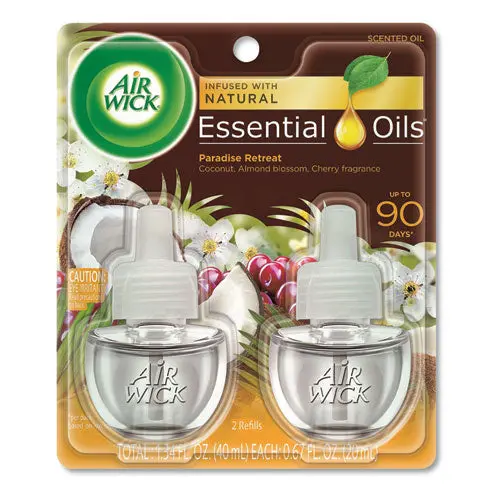 Life Scents Scented Oil Refills, Paradise Retreat, 0.67 Oz, 2-Pack, 6 Packs-Carton 1