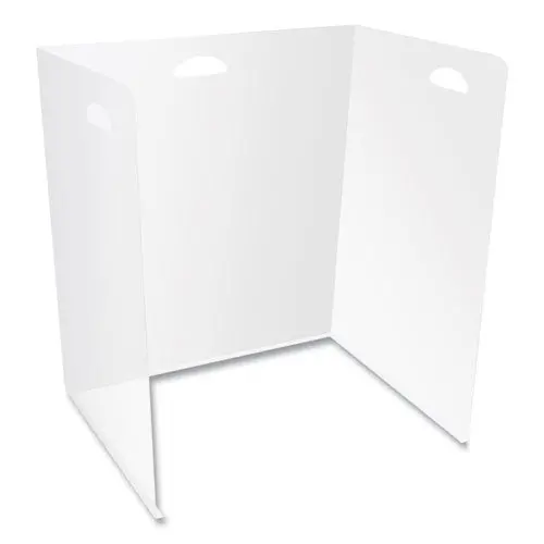 Lightweight Desktop Barriers, 22 X 16 X 24, Polypropylene, Clear, 10-Carton 1