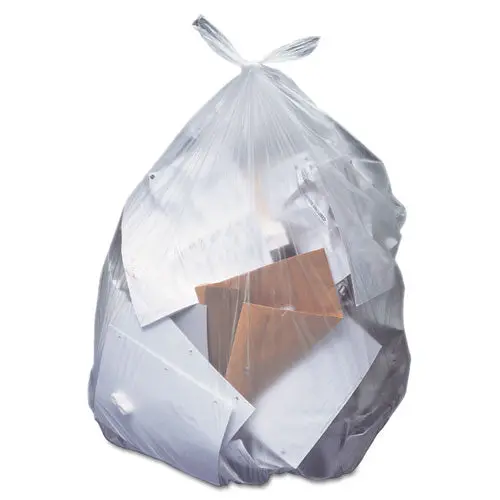 Linear Low-Density Can Liners, 55 Gal, 0.7 Mil, 43" X 47", Clear, 100-Carton 1