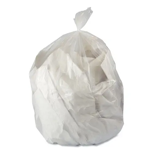 Linear Low-Density Can Liners, 7 Gal, 0.35 Mil, 20" X 21", Clear, 1,000-Carton 1