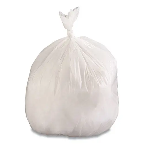 Linear Low Density Industrial Can Liners, 30 Gal, 0.9 Mil, 30 X 36, White, 100-Carton 1