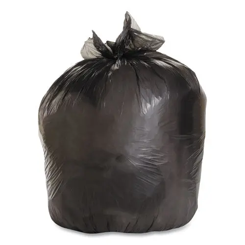 Linear Low Density Industrial Can Liners, 33 Gal, 0.6 Mil, 33 X 39, Black, 200-Carton 1