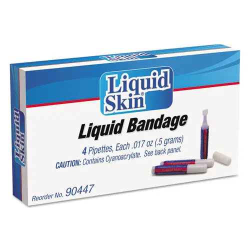 Liquid Bandage, 0.017 Oz Pipette, 4-Box 1