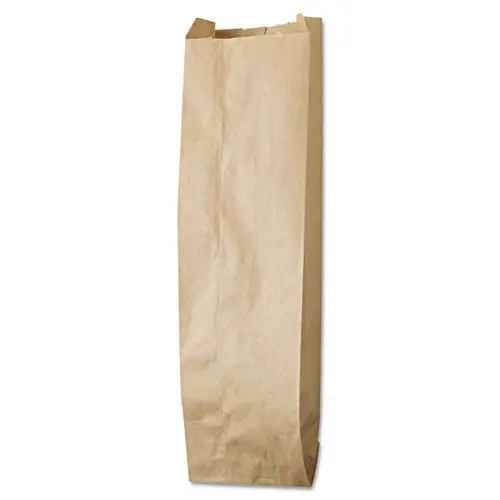 Liquor-Takeout Quart-Sized Paper Bags, 35 Lbs Capacity, Quart, 4.25"W X 2.5"D X 16"H, Kraft, 500 Bags 1