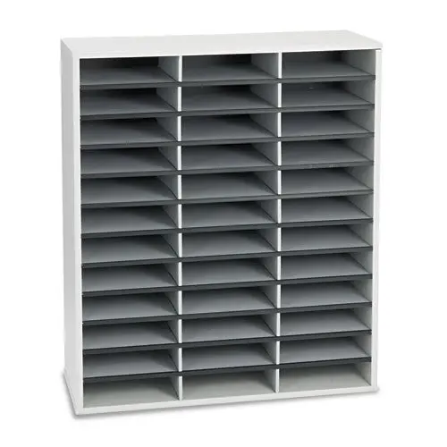Literature Organizer, 36 Sections Letter, 29 X 11 7-8 X 34 11-16, Dove Gray 1