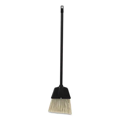 Lobby Dust Pan Broom, Plastic, Natural-Black, 38", 12-Carton 1