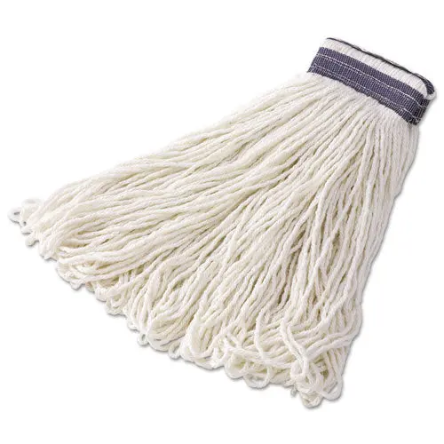 Looped-End Mop Head, Rayon, 24Oz, White, 12-Carton 1