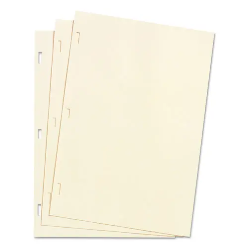 Looseleaf Minute Book Ledger Sheets, Ivory Linen, 14 X 8-1-2, 100 Sheet-Box 1