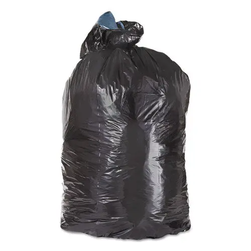 Low-Density Can Liners, 33 Gal, 1.6 Mil, 23" X 39", Black, 100-Carton 1
