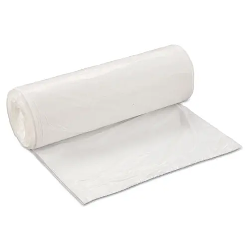Low-Density Commercial Can Liners, 60 Gal, 0.7 Mil, 38" X 58", White, 100-Carton 1