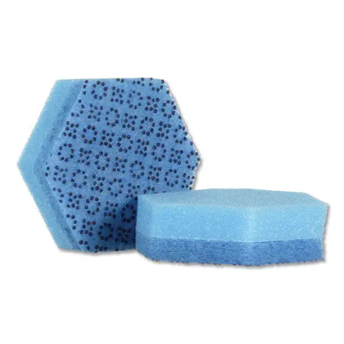 Low Scratch Scour Sponge 3000Hex, 4.45" X 3.85", Blue, 16-Carton 1