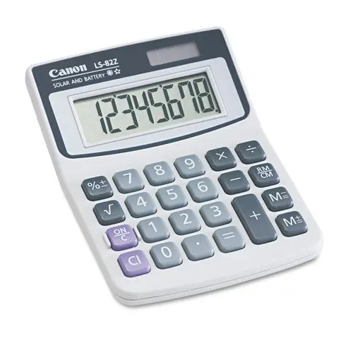 Ls82z Minidesk Calculator, 8-Digit Lcd 1