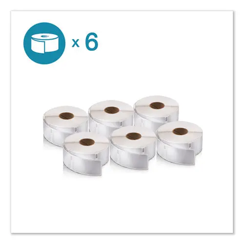 Lw Address Labels, 0.75" X 2", White, 500-Roll, 6 Rolls-Pack 1