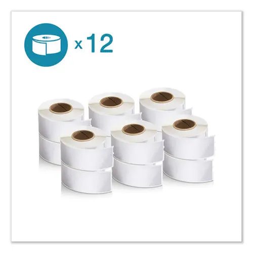 Lw Address Labels, 1.13" X 3.5", White, 350-Roll, 12 Rolls-Pack 1
