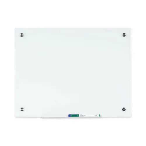 Magnetic Glass Dry Erase Board, 75 X 52 X 2, Opaque White 1