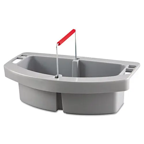 Maid Caddy, 2-Compartment, 16W X 9D X 5H, Gray 1