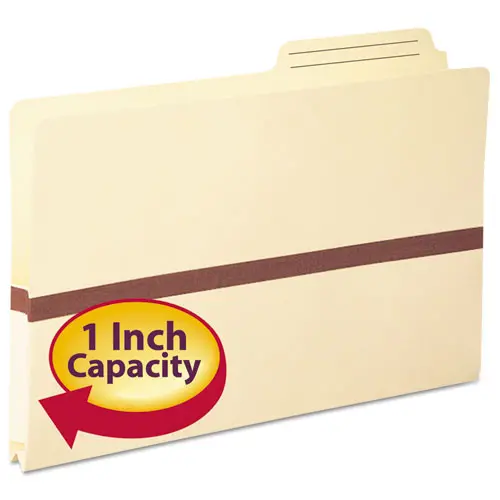 Manila File Pockets, 1" Expansion, Legal Size, Manila 1