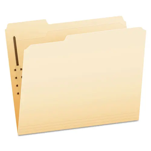 Manila Folders With One Fastener, 1-3-Cut Tabs, Letter Size, 50-Box 1