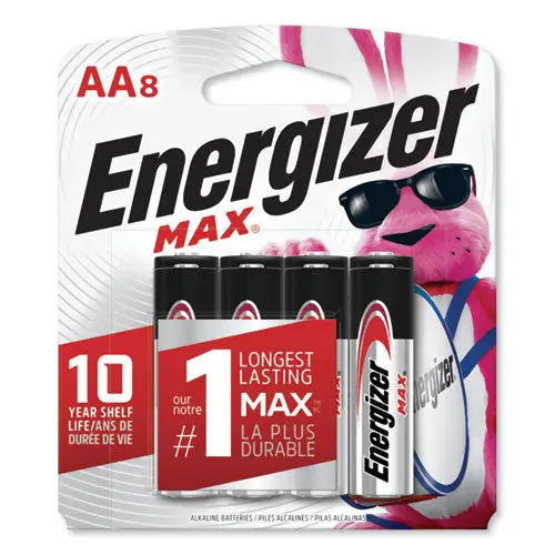 Max Alkaline Aa Batteries, 1.5V, 8-Pack 1