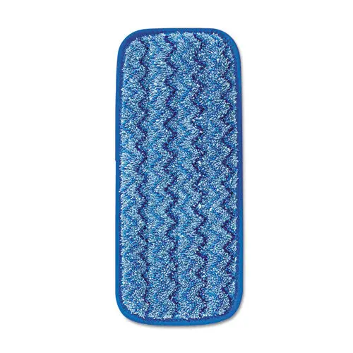 Microfiber Wall-Stair Wet Mopping Pad, Blue, 13 3-4W X 5 1-2D X 1-2H 1
