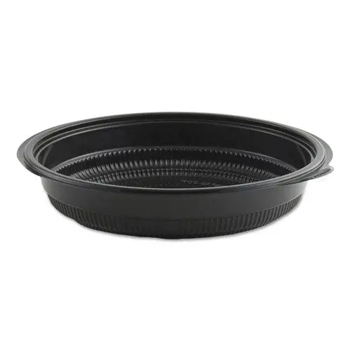 Microraves Incredi-Bowl Base, 24 Oz, 8.5" Dia X 1.51"H, Black, 150-Carton 1