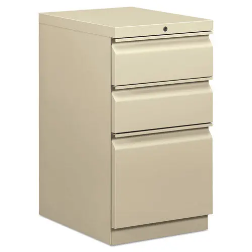 Mobile Box-Box-File Pedestal, 15W X 20D X 28H, Putty 1
