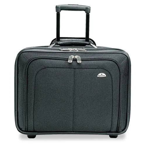 Mobile Office Rolling Notebook Case, Nylon, 17 1-2 X 9 X 14, Black 1