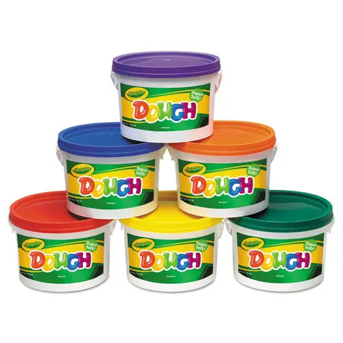 Modeling Dough Bucket, 3 Lbs, Assorted, 6 Buckets-Set 1
