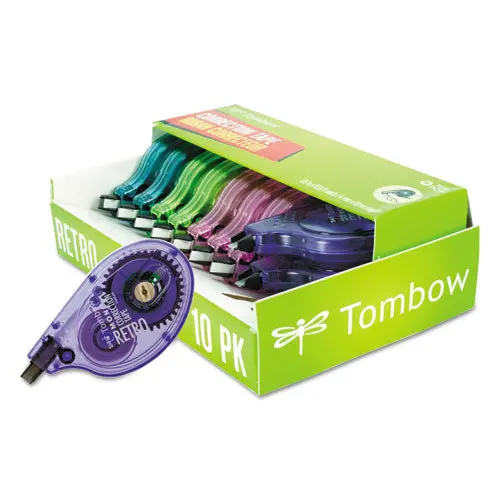 Mono Original Correction Tape, Asst Retrocolor Applicators, 1-6" X 394", 10-Pack 1
